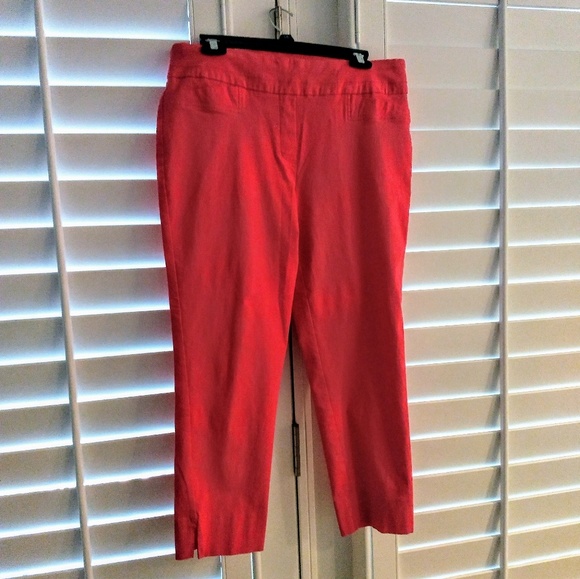 Renuar Pants - Renuar ankle pant. Sz 12. Watermelon color. EUC.